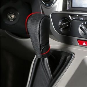 Car Gear Hand Shift Knob Cover Handbrake Non-Slip Protector PU Leather Cover